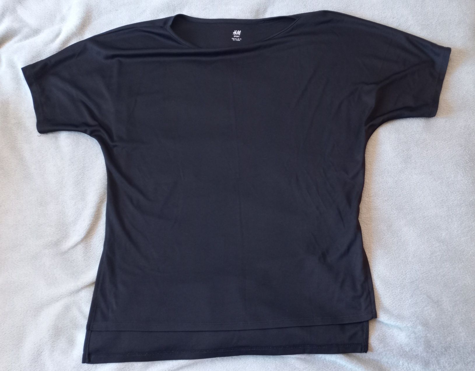 Koszulka czarna sportowa H&M sport rozmiar M