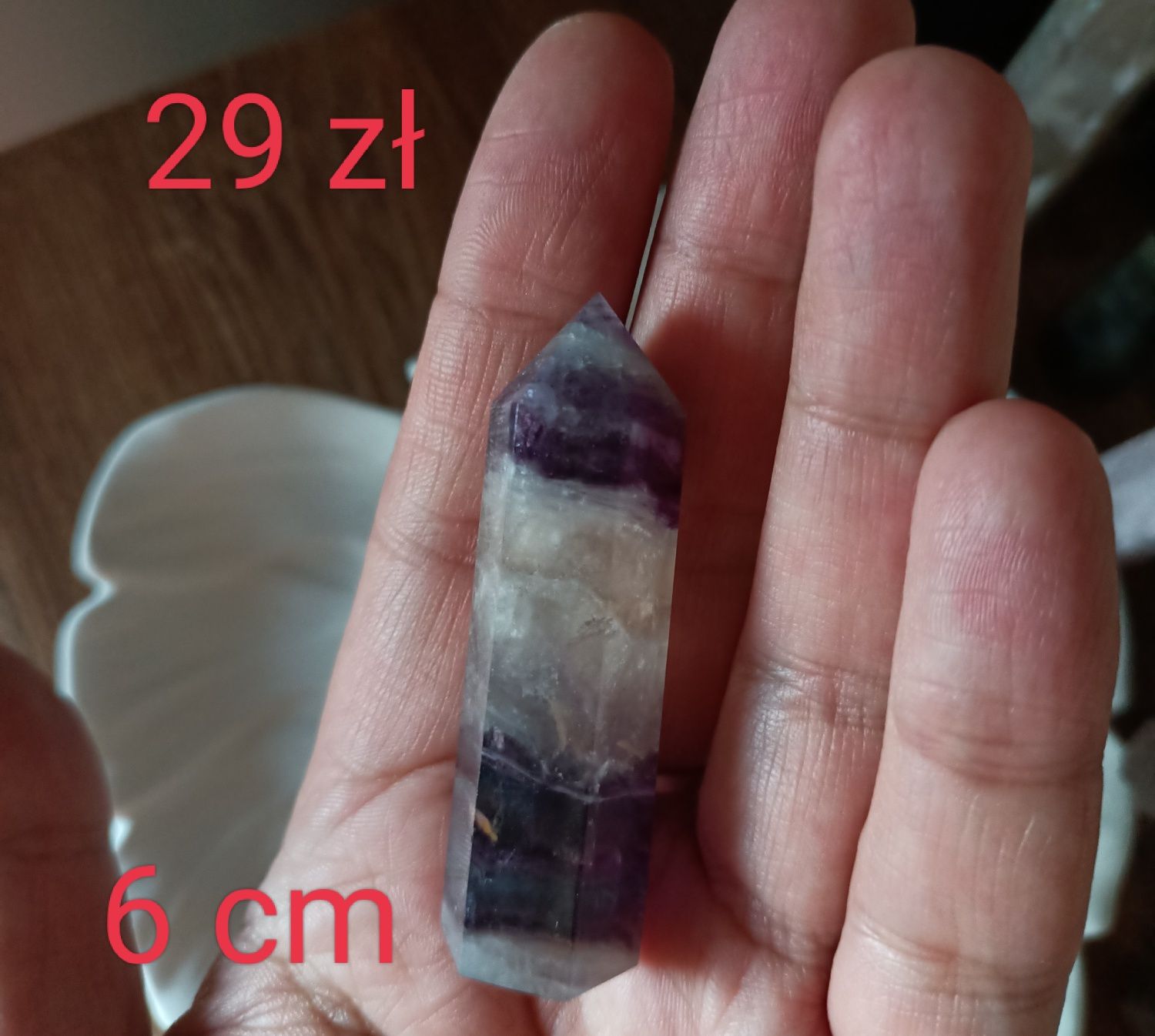 Fluoryt tęczowy wieża kamień naturalny