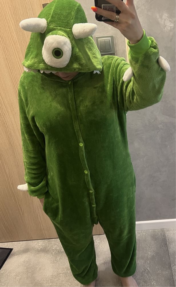 Strój onesie kigurumi L XL 42 Mike Wazowski przebranie karaluch