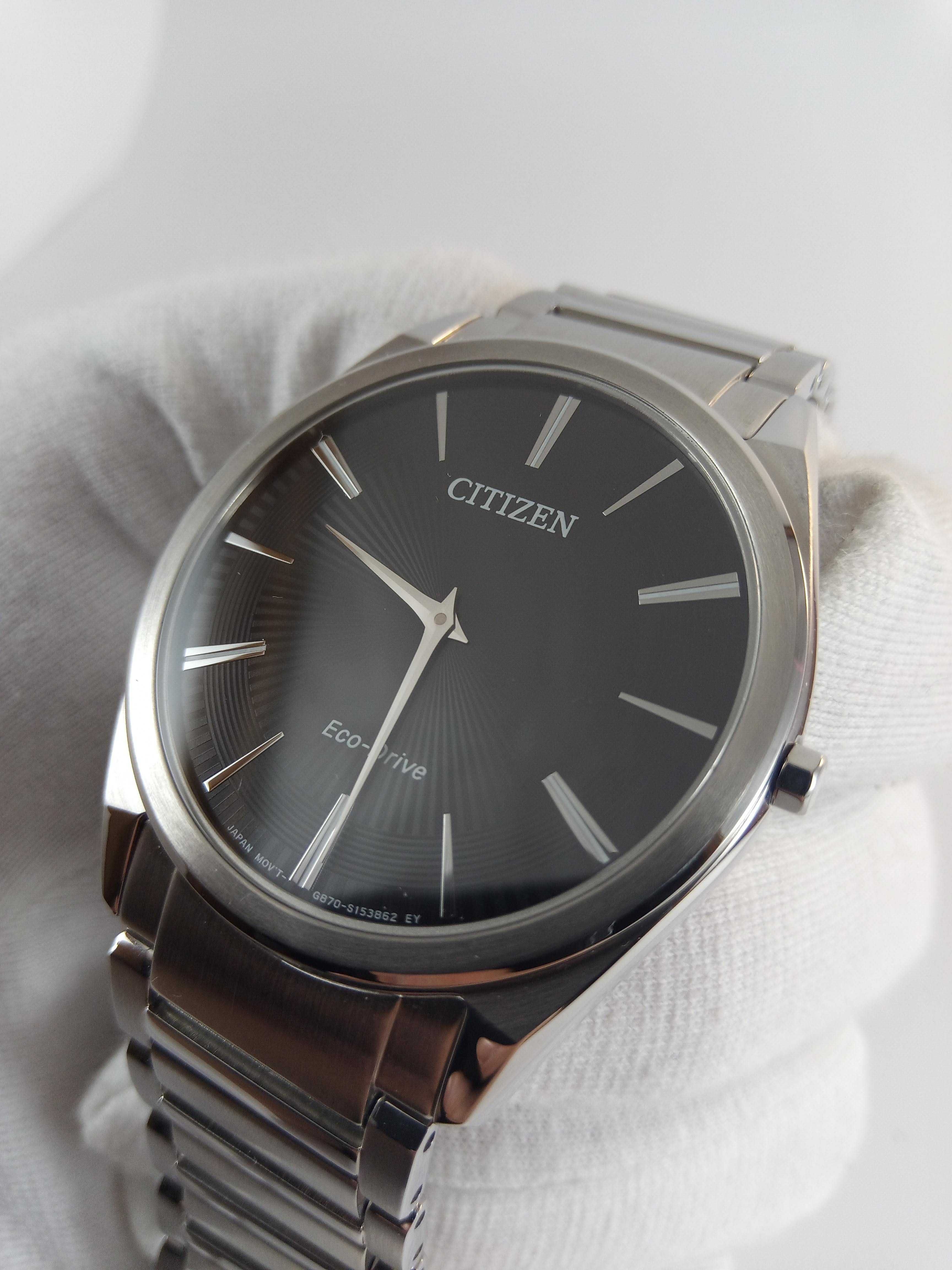 Ультратонкие японские часы Citizen Eco-Drive AR3070-55E сапфир РРЦ$495