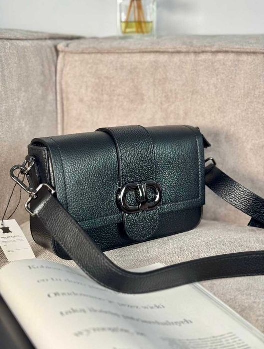 Італійська шкіряна сумочка кросбоді Нова колекція