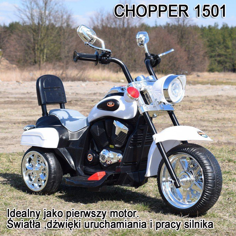 Motor Chopper Z Oparciem, Warkiem Silnika/Sh618