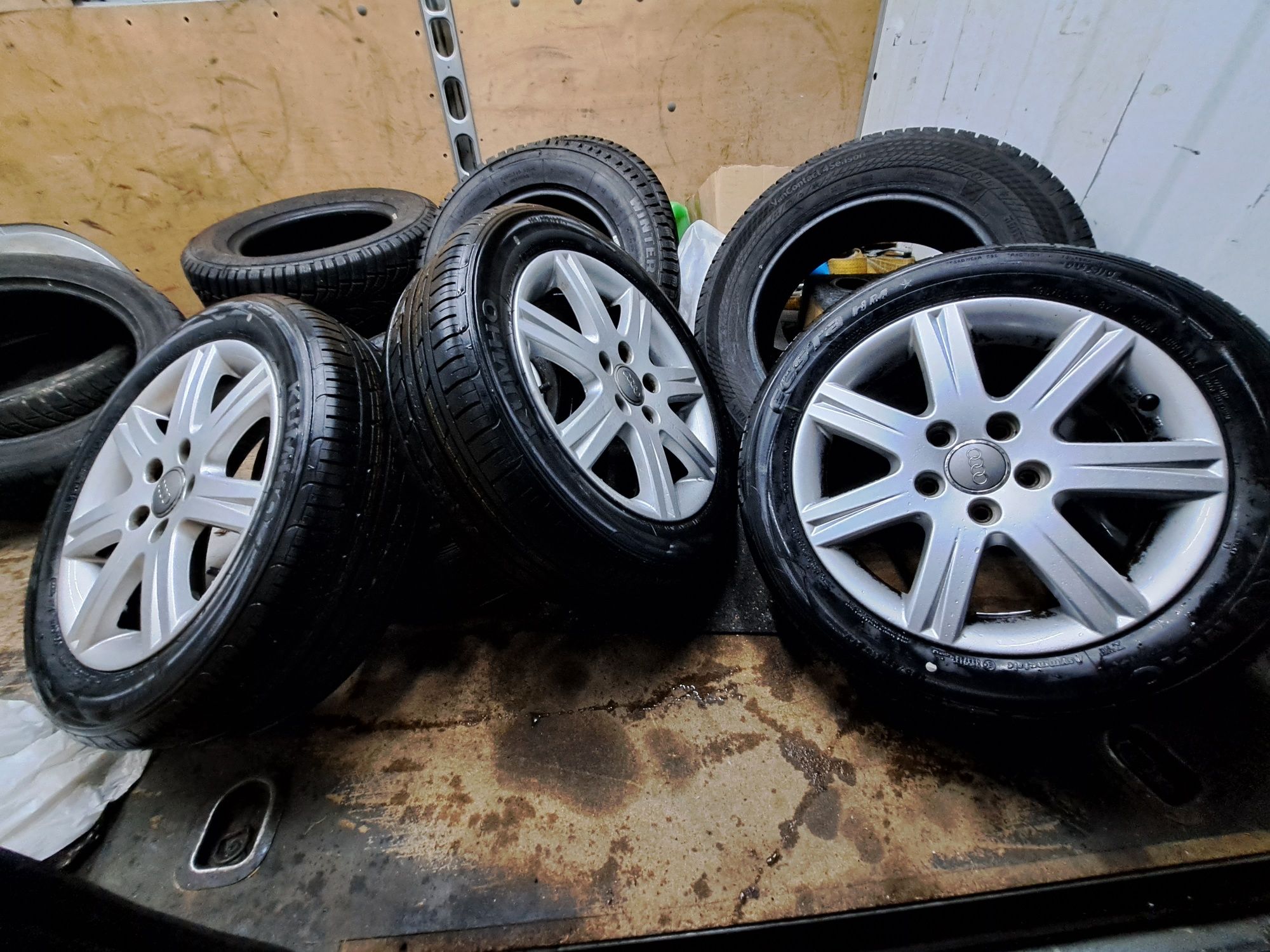 Nowe Opony Alufelgi 16 5x112  ET 50 6J  Audi A3 A4 A6 Lato Wyważone