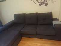 Sofá de 3 lugares chaise longue