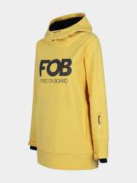 4F SOFTSHELL damski snowboardowy D001F żółty