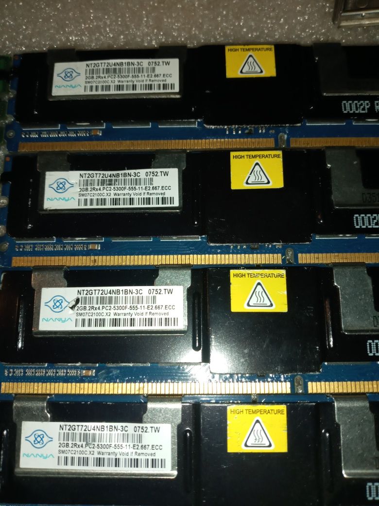 лот 20+ шт Пам'ять для сервера DDR2-667 2.4.8Gb PC2-5300F ECC FB-DIMM