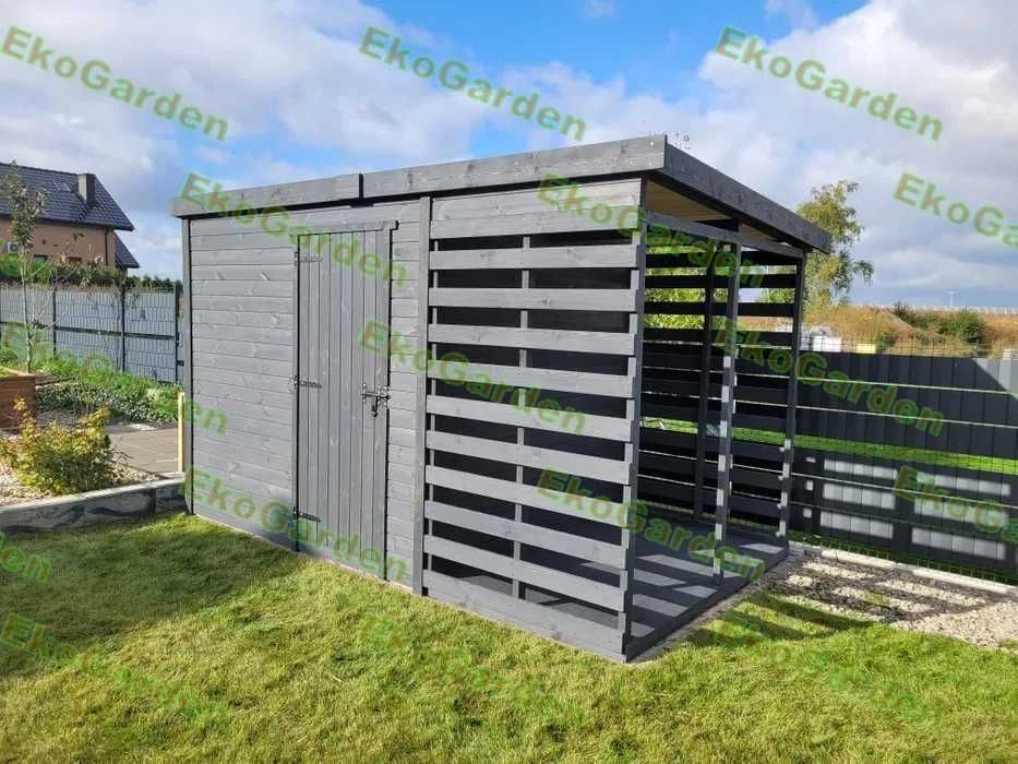 Domek narzędziowy nowoczesny drewutnie