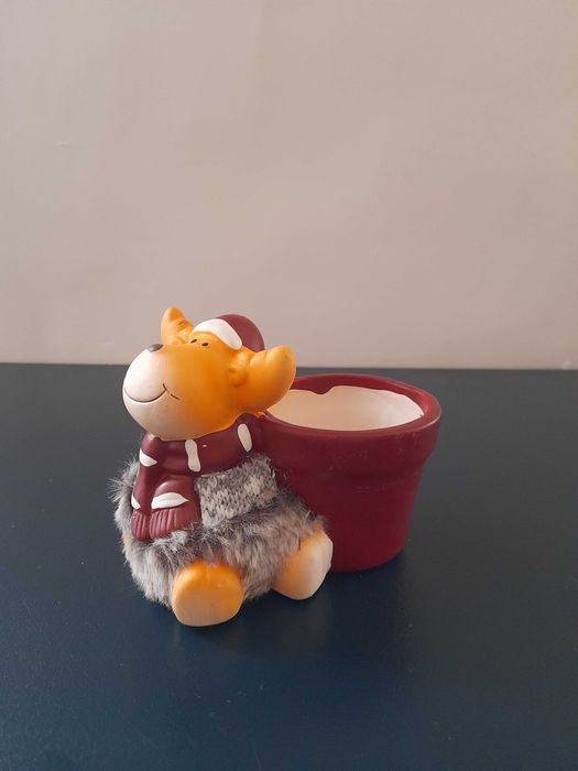 Dekoracja świąteczna renifer-osłonka