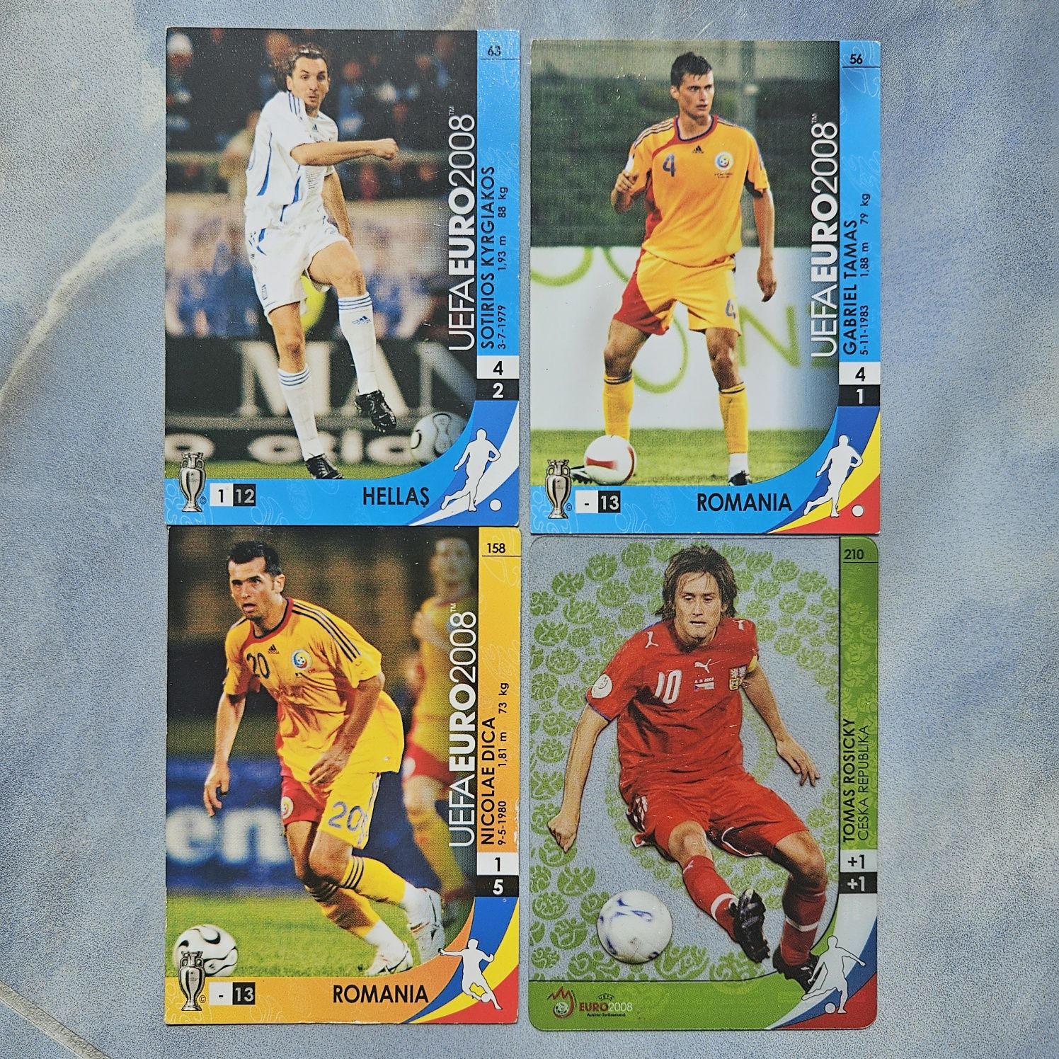 3 Karty Panini Euro 2008 plus 1 ultra