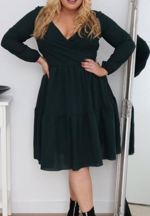 Sukienka butelkowa zieleń