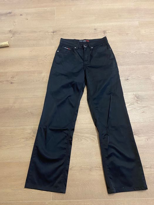 Spodnie r. 36 czarne szersza nogawka