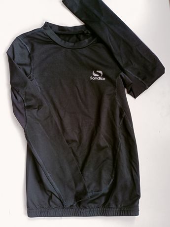 Bluzka termoaktywna r. 122 czarna długi rękaw koszulka funkcyjna