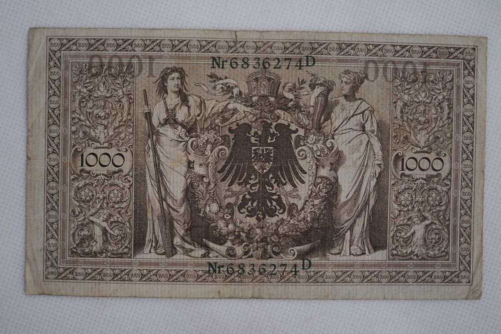 Banknot kolekcjonerski 1000 Marek niemieckich 1910