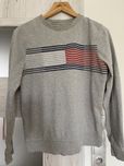 ciepła bluza bawełniana Tommy Hilfiger szara XS S