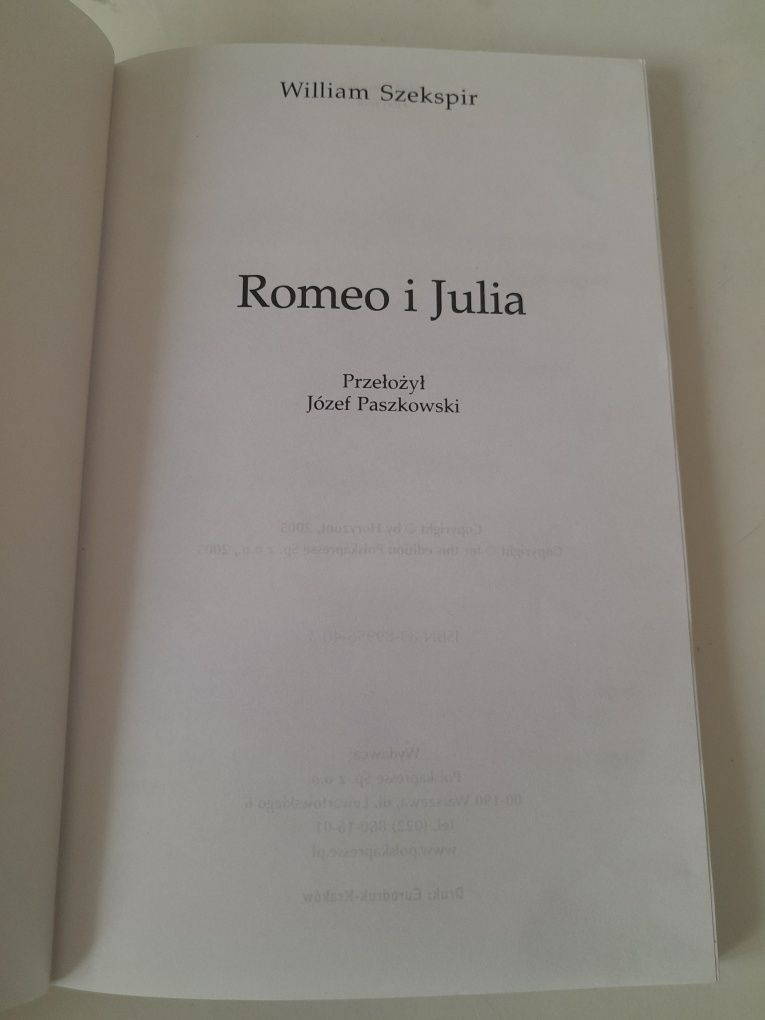 Romeo i Julia William Szekspir