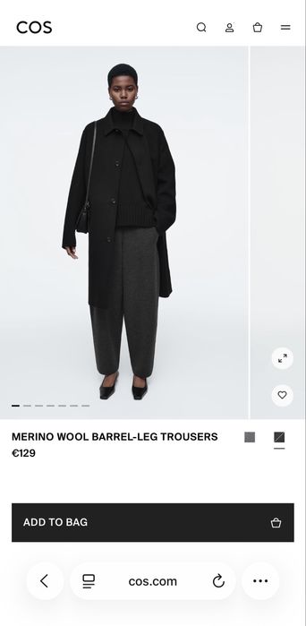 Штани COS, Balloon, вовна