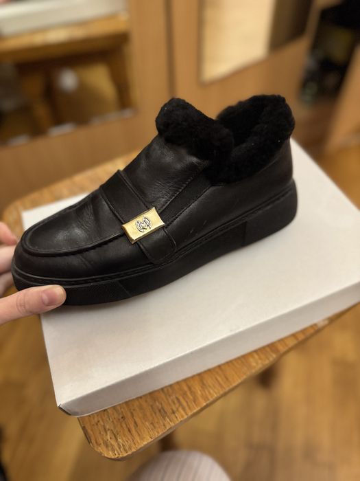 Чоботи зимові, натуральнв шкіра, натуральне хутро всередині