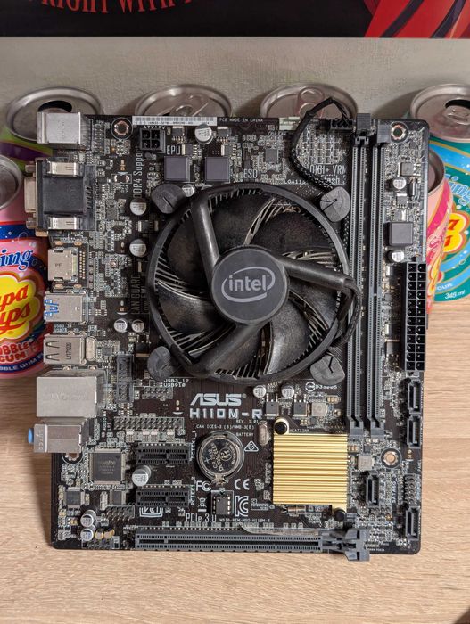 Комплект материнка + процессор + охолодження