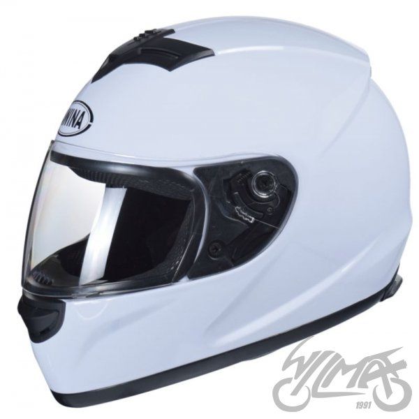 Kask AWINA integralny r. XS - XXL, biały/czarny, CE, sklep jaskomotors