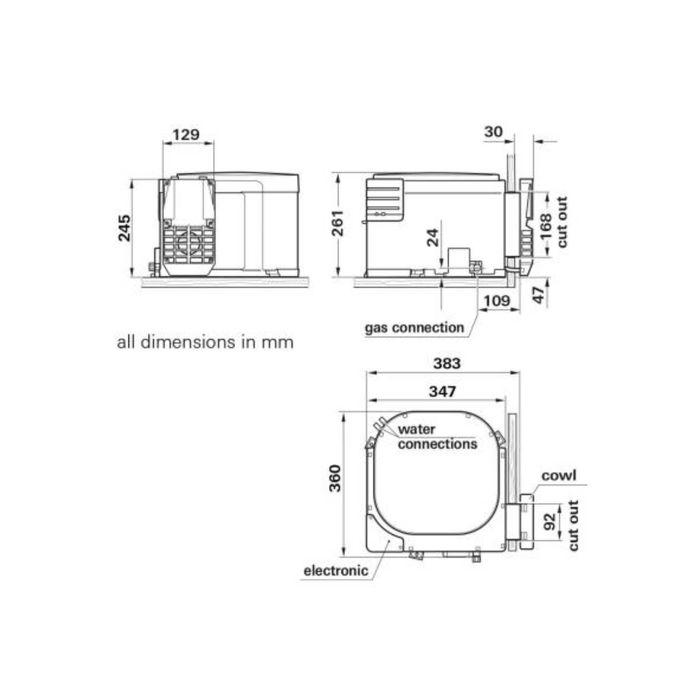 Boiler de Aquecimento Água 10 Lts Truma Caravanas e Autocaravanas