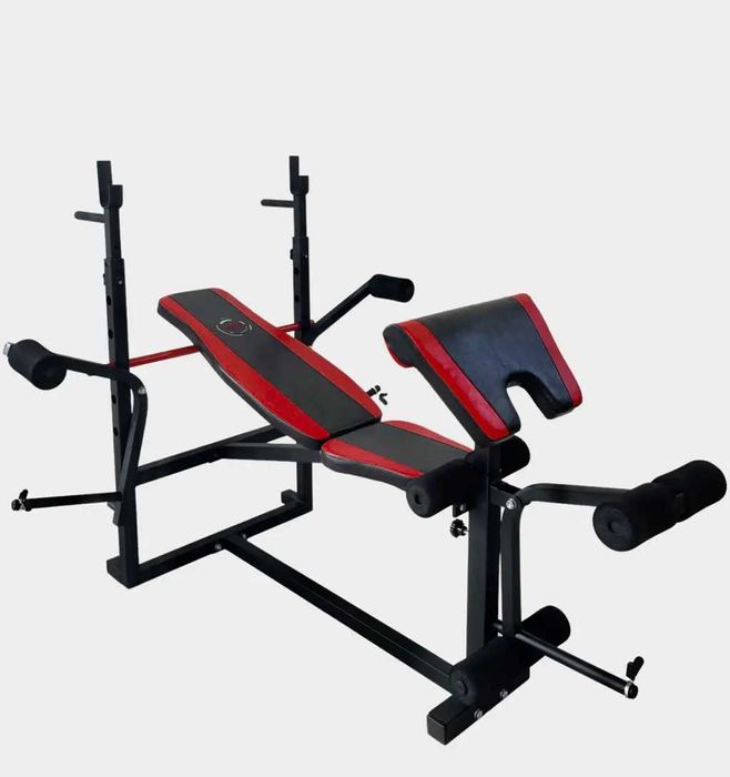 ‼️Скамья тренировочная WCG 0070 +Тяга+Приставка стотта + Набор 60 кг‼️