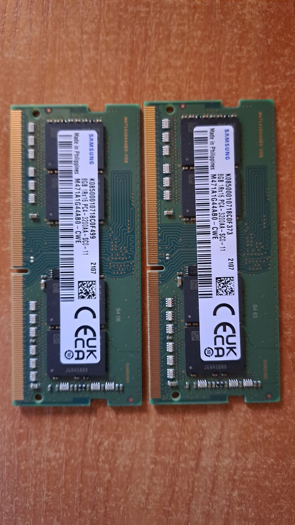 Оперативна пам'ять для ноутбука DDR4 16GB[8GB×2] 3200Mhz SAMSUNG