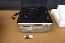 Odtwarzacz JORLAI RETRO Gramofon CD/Kaseta Radio FM/AM Bluetooth