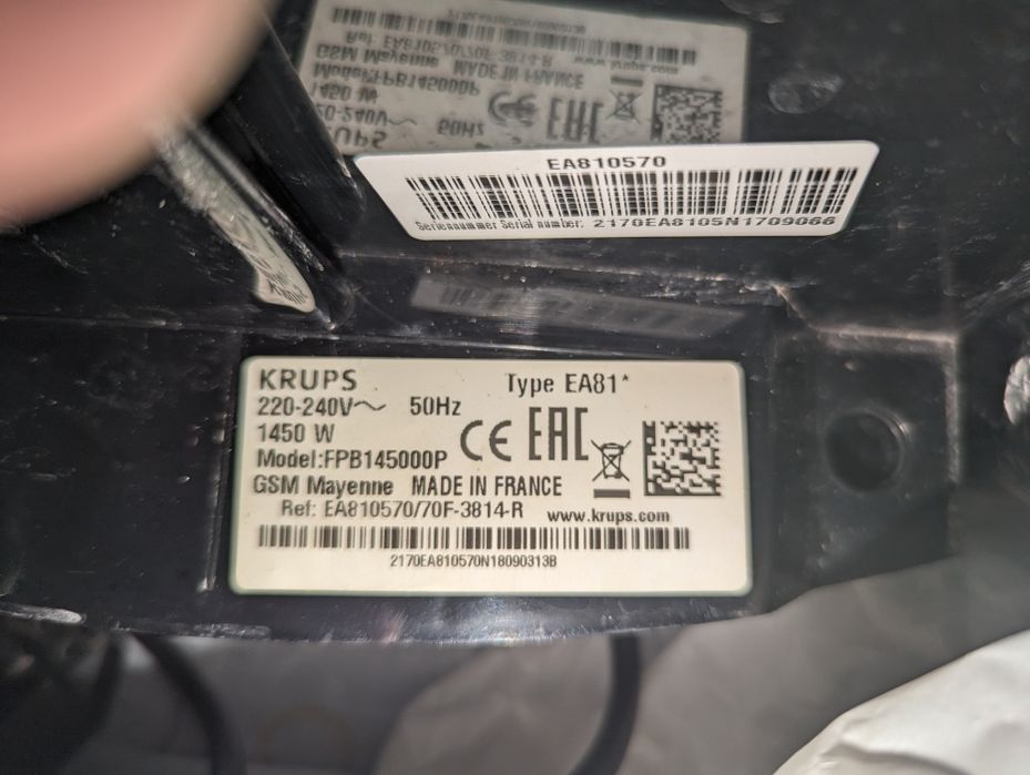 Кавомашина Krups FPb14500P еспресо/лунго, професійно відновлена