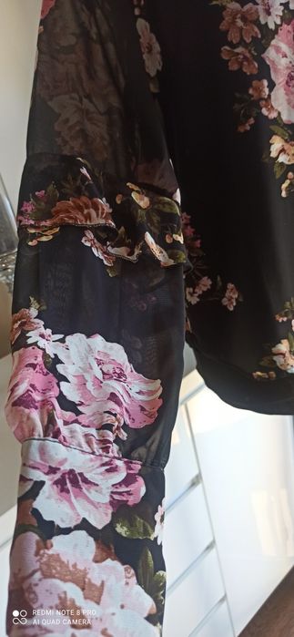 Bluzka elegancka w kwiaty