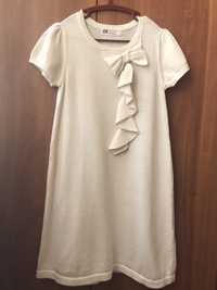 Нарядное платье с блестинкой, H&M, как новое, 6-8 лет