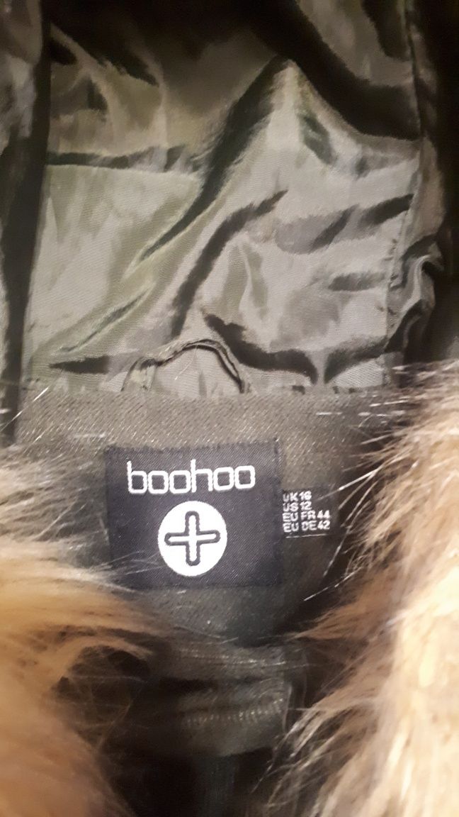 Kurtka Oliwkowa Khaki firmy Boohoo rozmiar XL