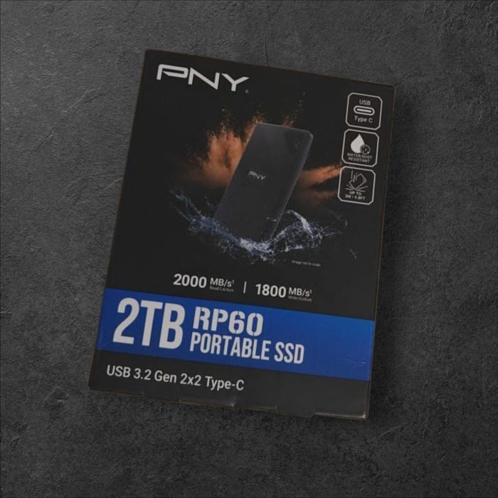 Зовнішній жорсткий диск PNY RP60 SSD 2TB