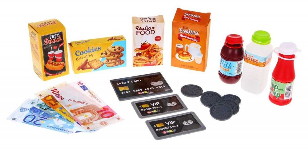 Zabawkowa Kasa sklepowa dla dzieci 3+ Panel dotykowy Kalkulator Skaner