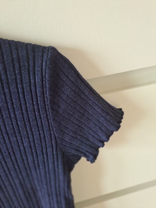 Top zara azul escuro 8 anos