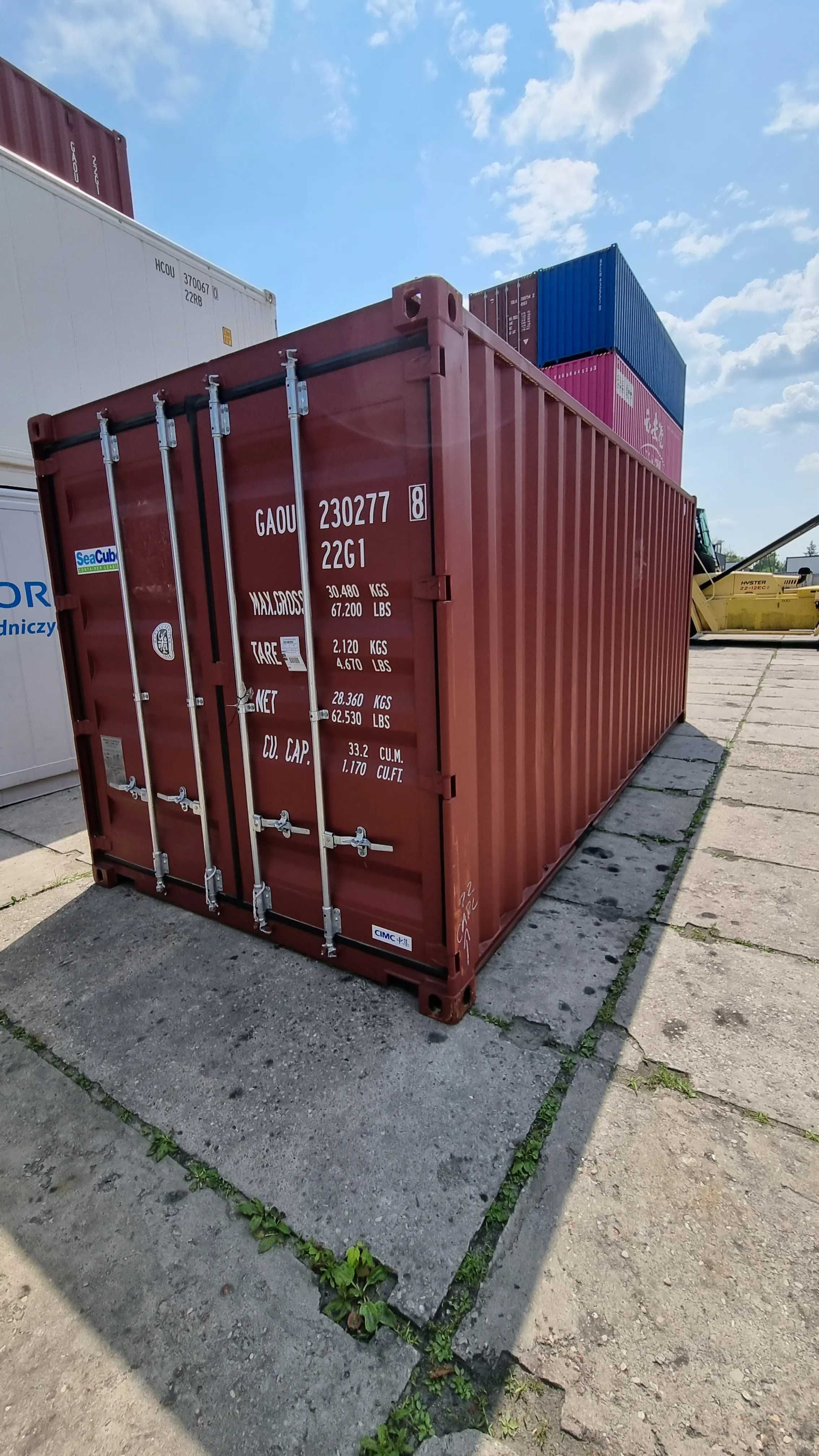 Kontener morski 20'DC (6m) OneWay - dostarczymy do woj. Podlaskiego