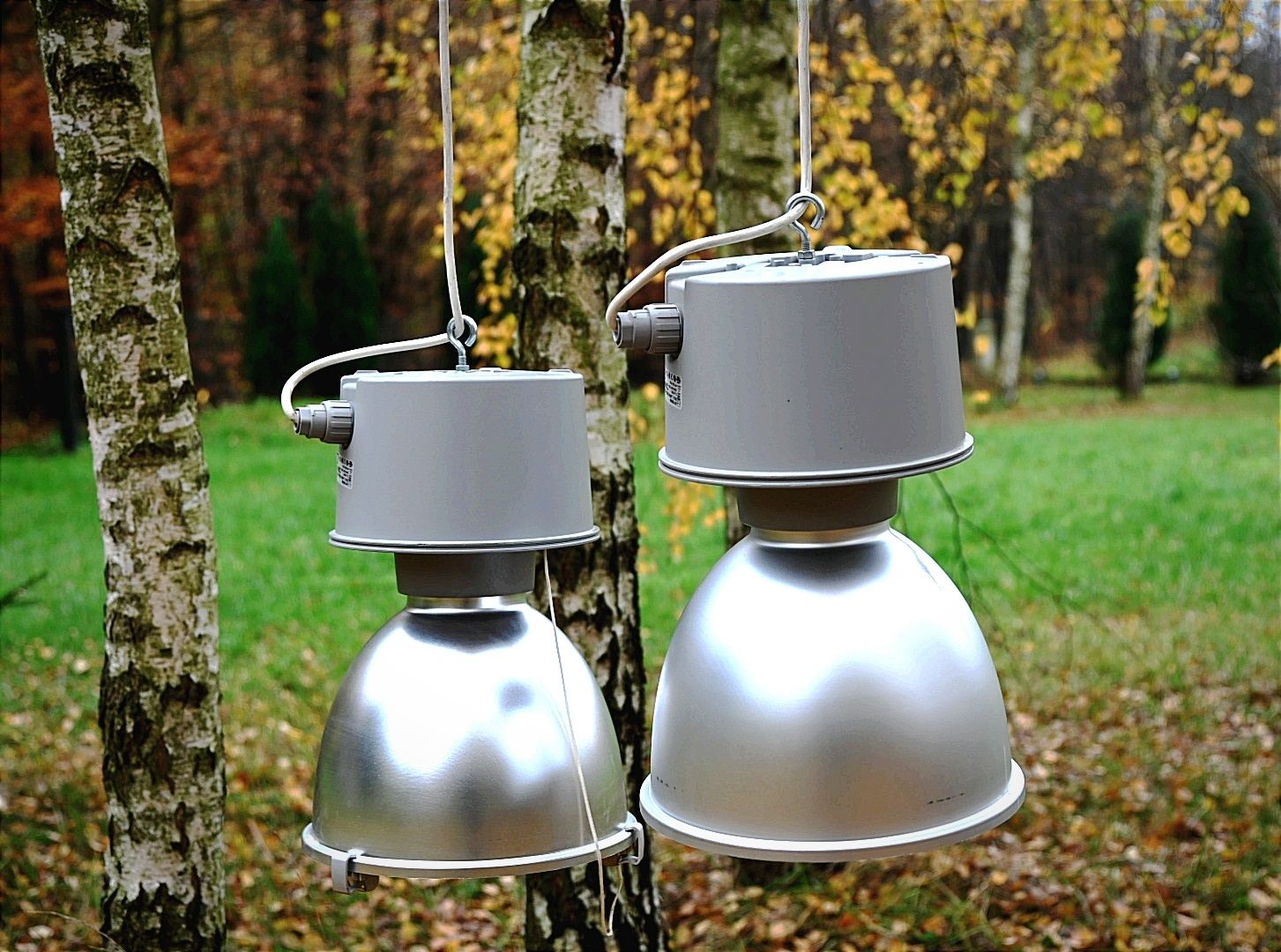 Lampy loftowe przemysłowe vintage włoskie metalowe.