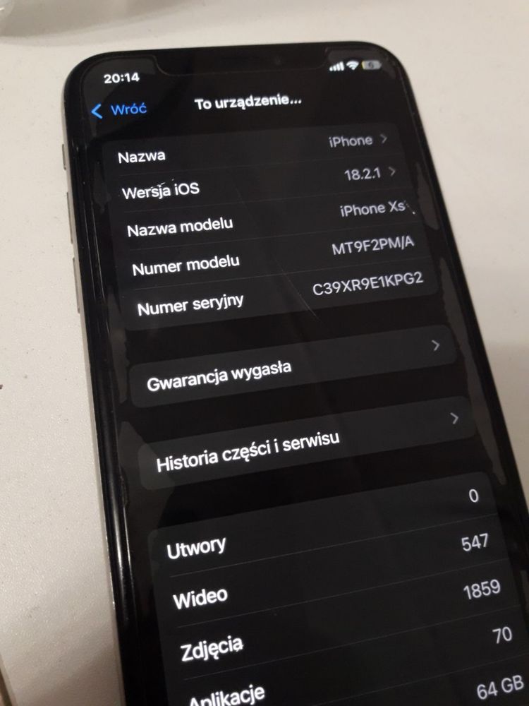 Iphone Xs 64gb 100% kondycja  (NEGOCJUMY SIE)