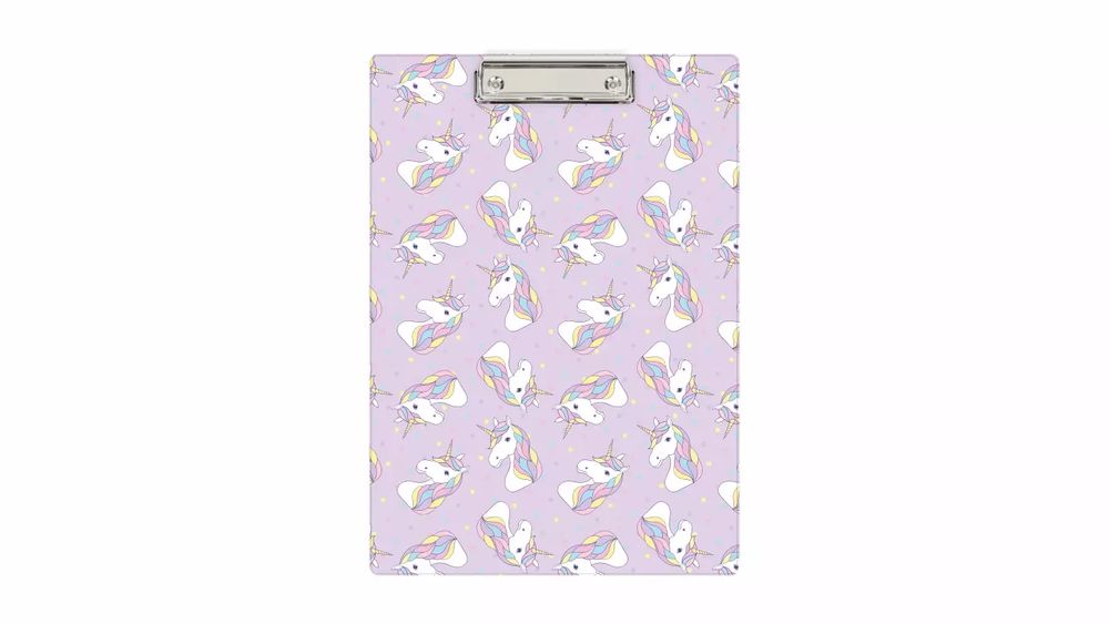 Deska A4 z klipem nadruk Unicorn. Biurfol. Nowy Produkt
