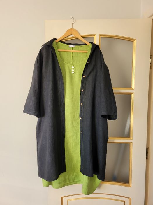 Костюм,сарафан льон.