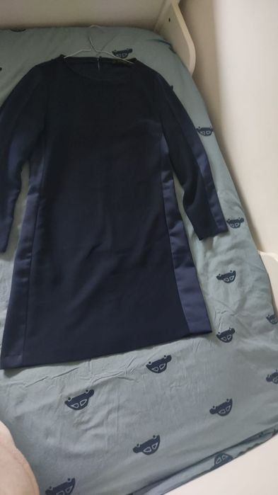 Vestido Zara (S) azul escuro