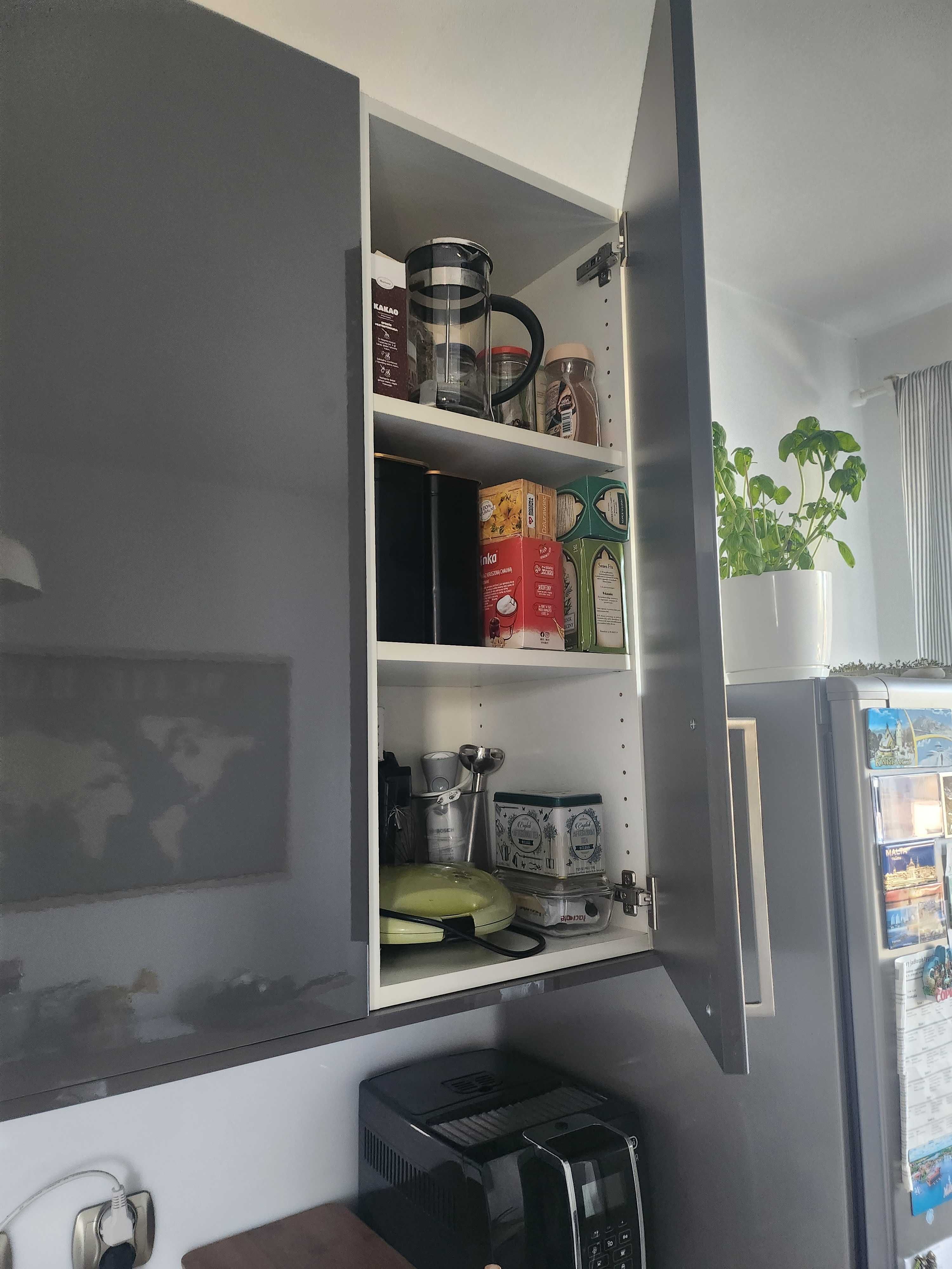Okazja! IKEA meble kuchenne, stan bdb, kuchnia + sprzęt AGD, szare