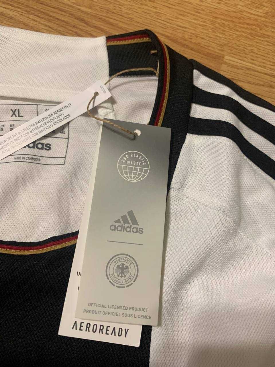 Футболка мужская  adidas germany 22 home
authentic jersey white
