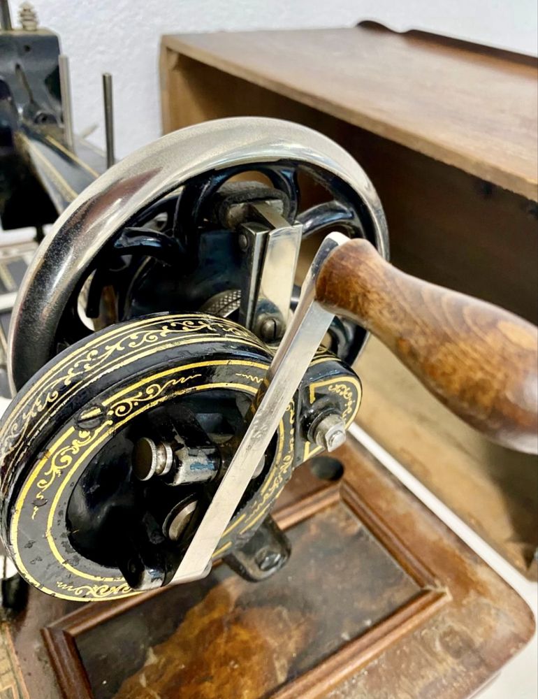Antiga maquina de costura