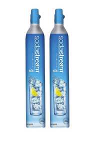 2x Niebieska butla pełna cylinder sodastream CO2 quickconnect