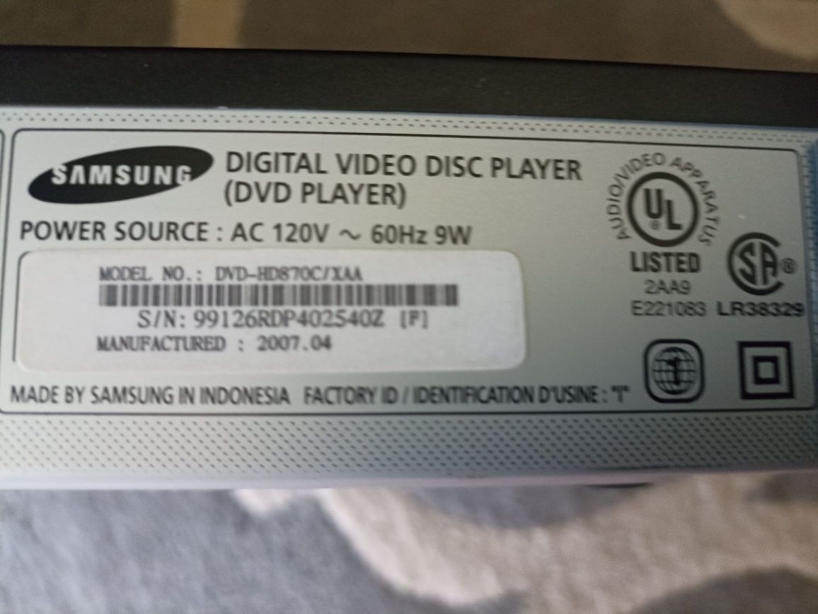 dvd cd Samsung HDMI