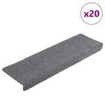 Vidaxl Maty Na Schody Samoprzylepne 20 Szt. Jasnoszary 65X21X4 Cm