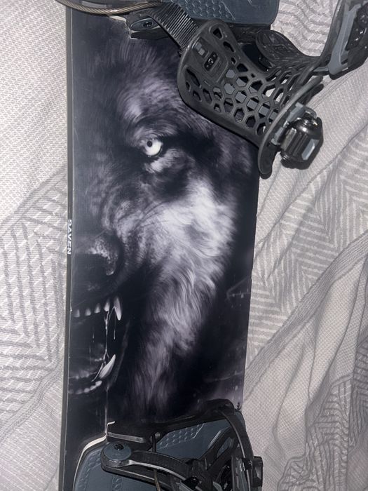 Deska snowboardowa Raven Lupus CamRocker + Wiązania Flow Fenix (black)