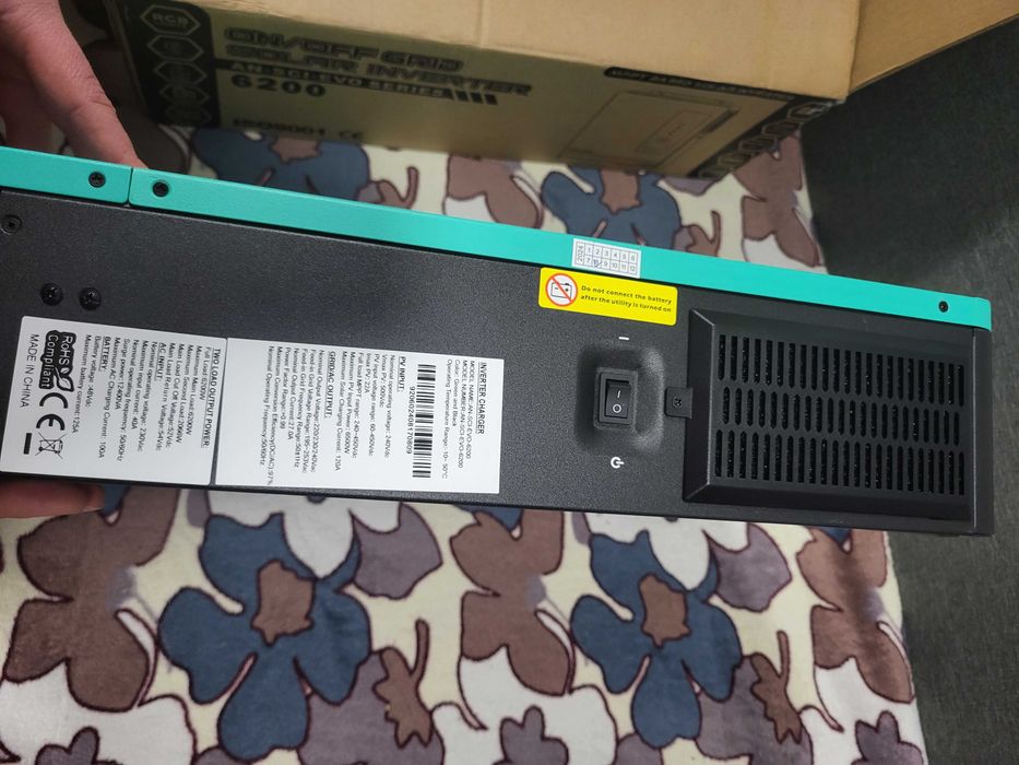 Гібридний інвертор Anern SCI-EVO-6200, 48 В, 6200 Вт, Wi-Fi моніторинг