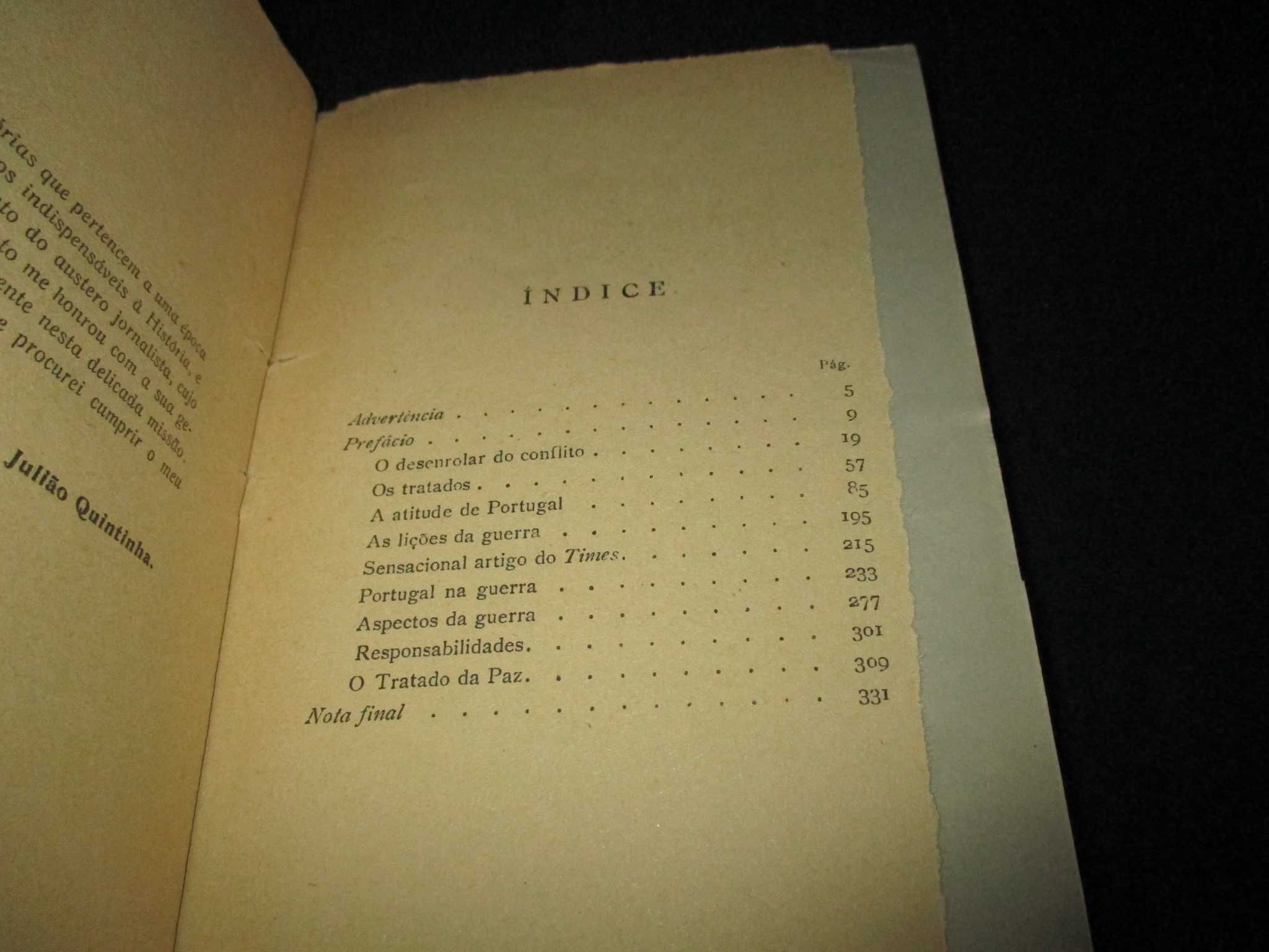 Livro Portugal na Guerra Brito Camacho 1ª edição