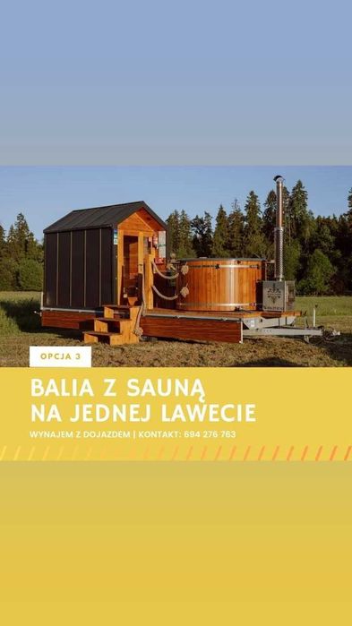 Basen Balia Jacuzzi Sauna Mobilna